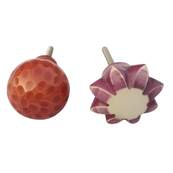 IRON & BUFFALO BONE KNOB (POLISH)